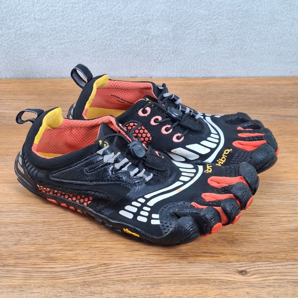 Vibram FiveFingers KomodoSport LS Women's 6.5 EU 37 Barefoot Shoes Orange Gray